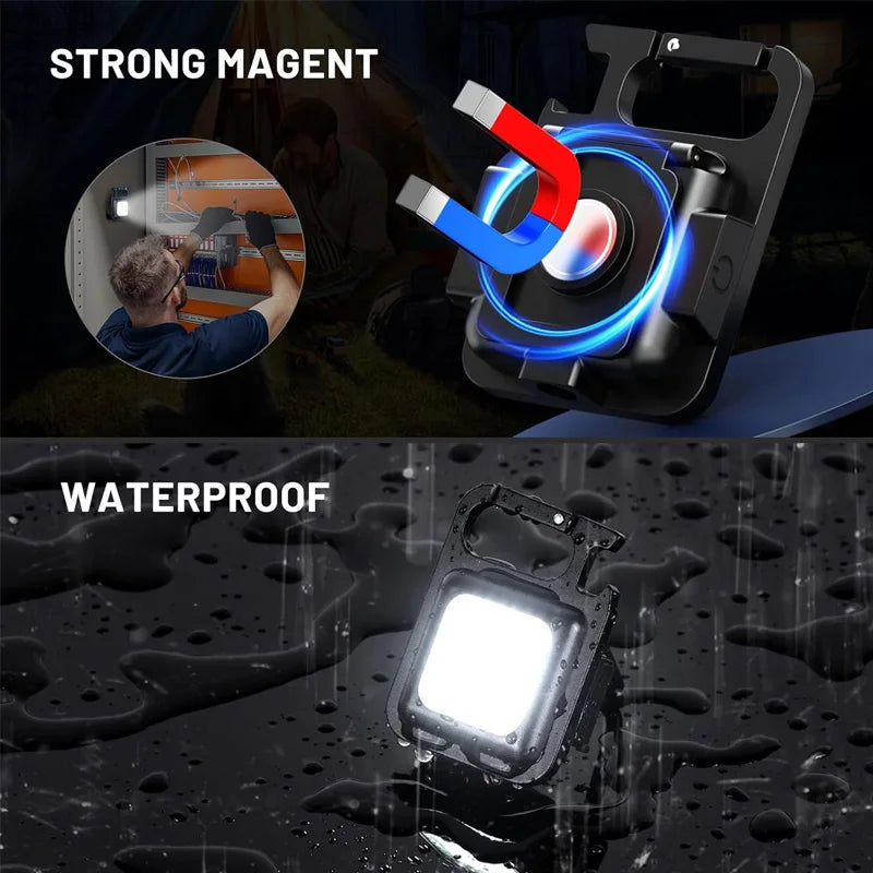 Mini Linterna Llavero Magnética COB